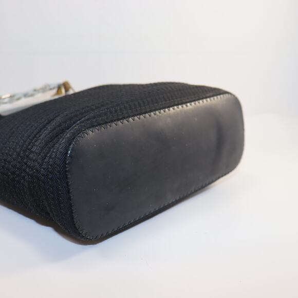 Gucci Black Woven Tote with Bamboo Handles – Chic Italian Style - Picture 5 of 11